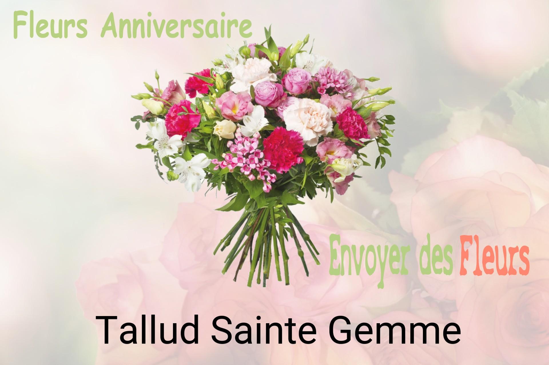 Bouquet de fleurs d’anniversaire livré à Tallud-Sainte-Gemme